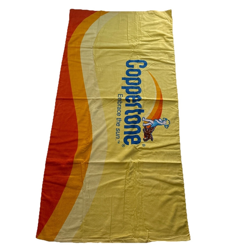 Coppertone Beach Towel 59x28 Embrace the Sun cotton